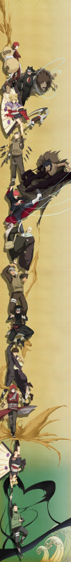 baki (naruto),chiyo (naruto),ebizou (naruto),gaara (naruto),kankuro,karura (naruto),nara shikamaru,rasa (naruto),sasori (naruto),temari (naruto),yashamaru (naruto),yondaime kazekage