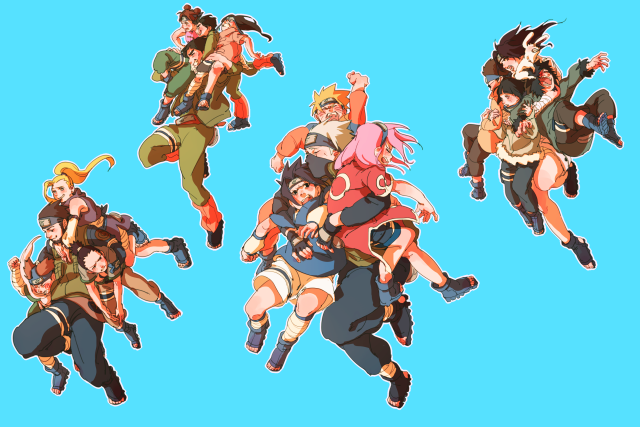 aburame shino,akamaru (naruto),akimichi chouji,haruno sakura,hatake kakashi,hyuuga hinata,hyuuga neji,inuzuka kiba,might guy,nara shikamaru,rock lee,sarutobi asuma,tenten (naruto),uchiha sasuke,uzumaki naruto,yamanaka ino,yuuhi kurenai