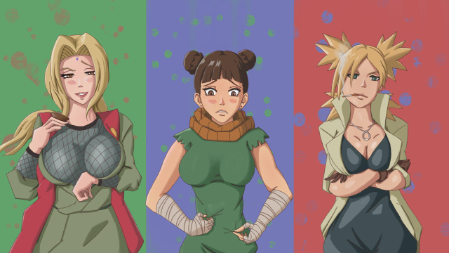temari,tenten,tsunade
