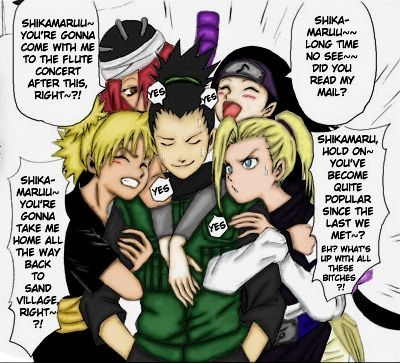 kin tsuchi,nara shikamaru,tayuya (naruto),temari (naruto),yamanaka ino