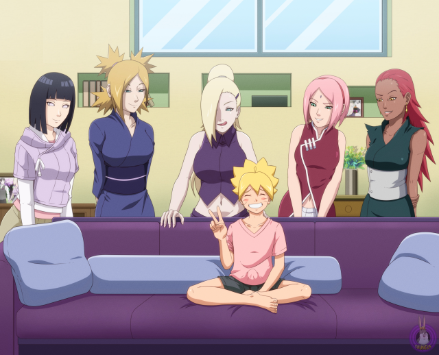 haruno sakura,hyuuga hinata,karui (naruto),temari (naruto),uzumaki boruto,yamanaka ino
