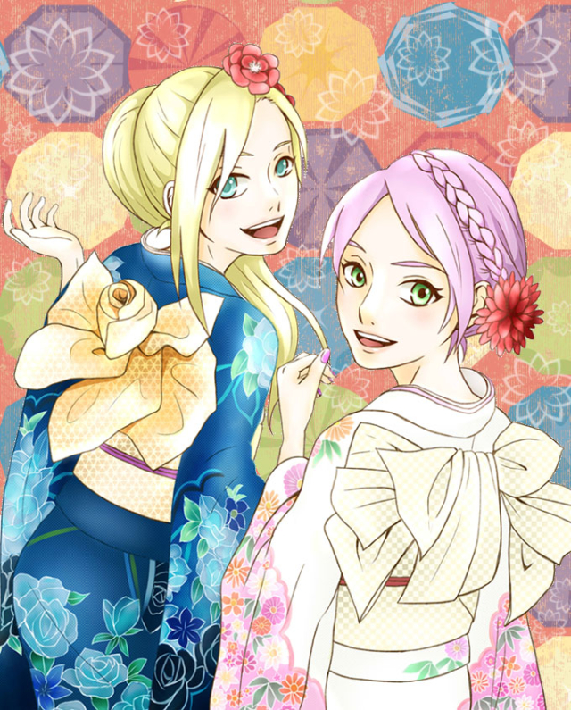 haruno sakura,yamanaka ino