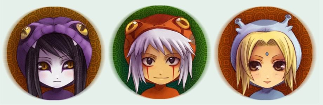 gamabunta,jiraiya (naruto),katsuyu,orochimaru (naruto),tsunade (naruto)