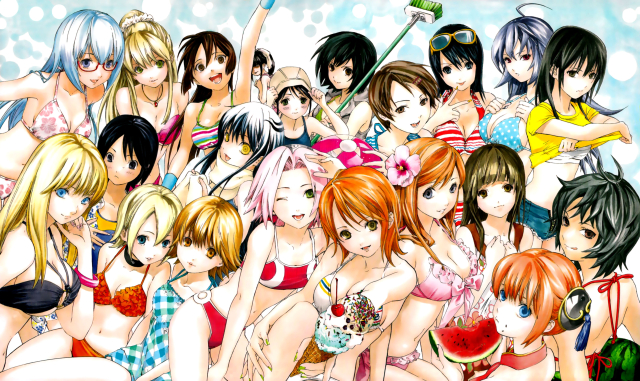 aida riko,akimoto katherine reiko,amamiya sakurako,aoi hana (oumagadoki doubutsuen),asaki chika,azuki miho,beauty tamura,haruno sakura,hasuno nene,inoue orihime,kaburagi maya,kagura (gintama),kunieda aoi,kurokami medaka,nami (one piece),oikawa tsurara,oni