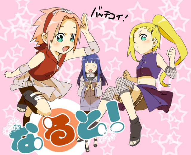 haruno sakura,hyuuga hinata,yamanaka ino