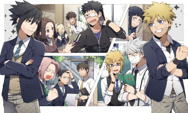 haruno sakura,hatake kakashi,hyuuga hinata,namikaze minato,nara shikamaru,nohara rin,uchiha obito,uchiha sasuke,uzumaki naruto,yamanaka ino,yamato (naruto)