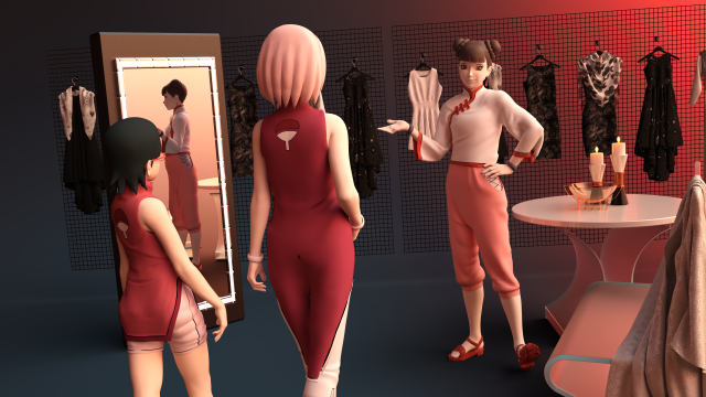 sakura haruno,sarada uchiha,tenten