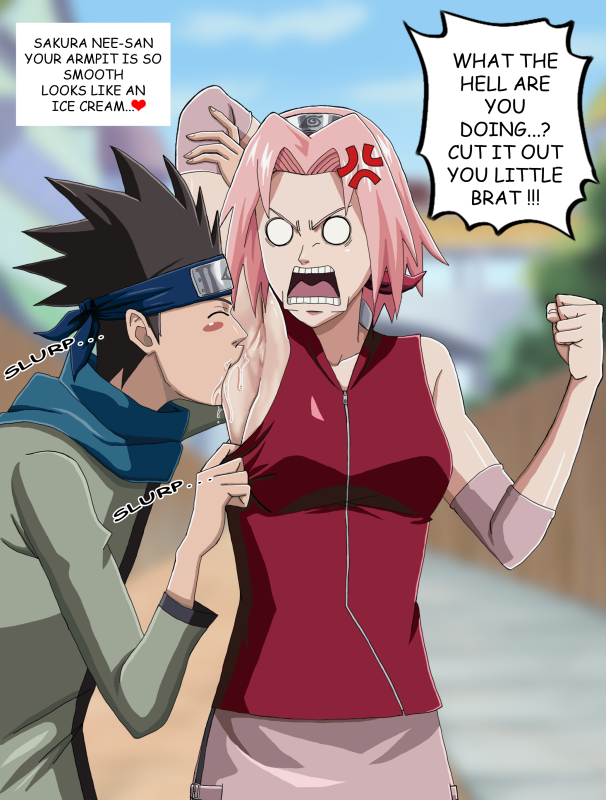 haruno sakura,sarutobi konohamaru