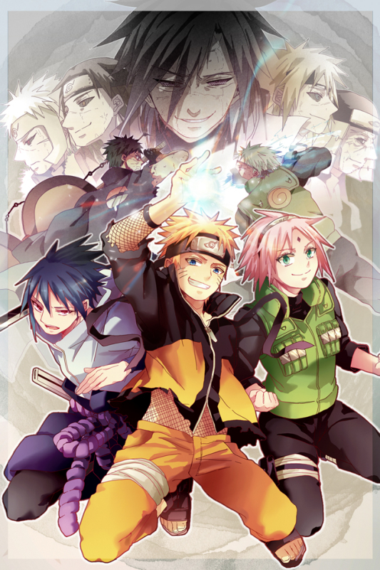 haruno sakura,hatake kakashi,sarutobi hiruzen,sarutobi hiruzen (edo tensei),senju hashirama,senju hashirama (edo tensei),senju tobirama,senju tobirama (edo tensei),uchiha obito,uchiha sasuke,uzumaki naruto