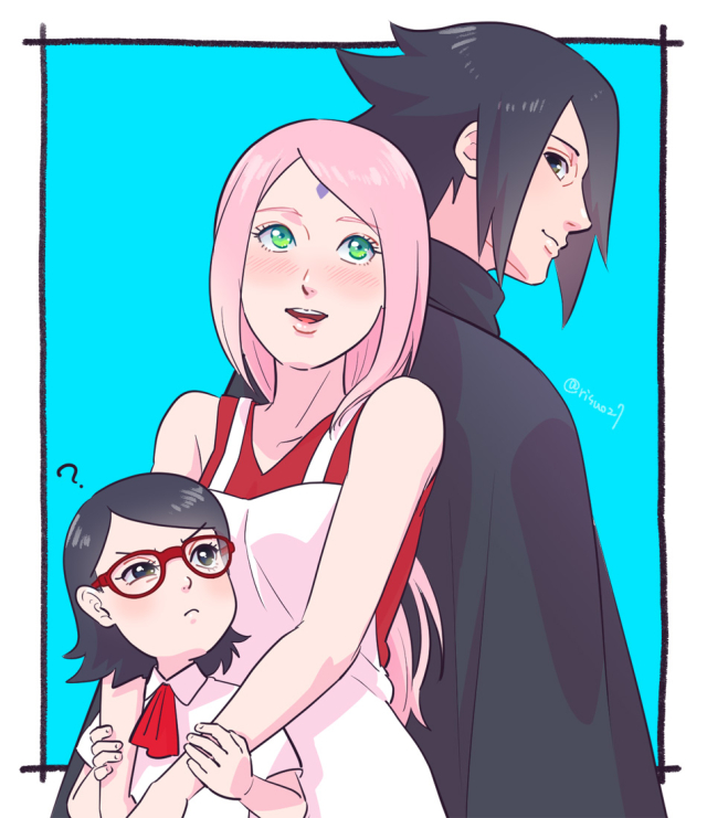 haruno sakura,uchiha sarada,uchiha sasuke