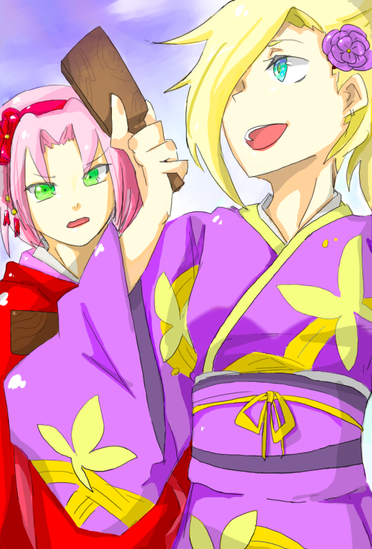 haruno sakura,yamanaka ino