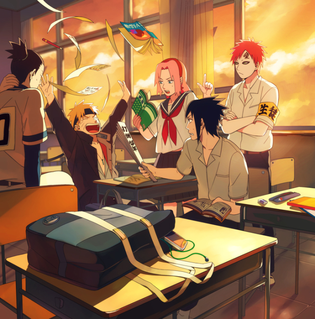 gaara (naruto),haruno sakura,nara shikamaru,uchiha sasuke,uzumaki naruto