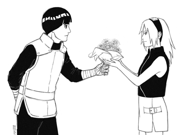 haruno sakura,rock lee