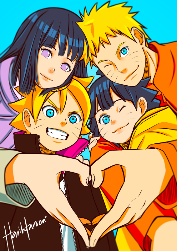 hyuuga hinata,uzumaki boruto,uzumaki himawari,uzumaki naruto