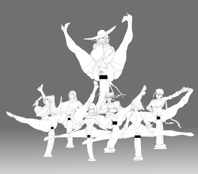 alcina dimitrescu,cammy white,chun-li,gwen stacy,mai shiranui,tsunade,yorha 2b