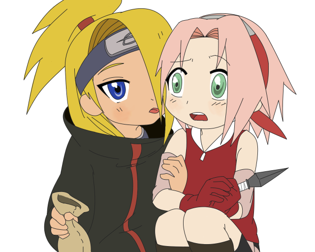 deidara (naruto),haruno sakura