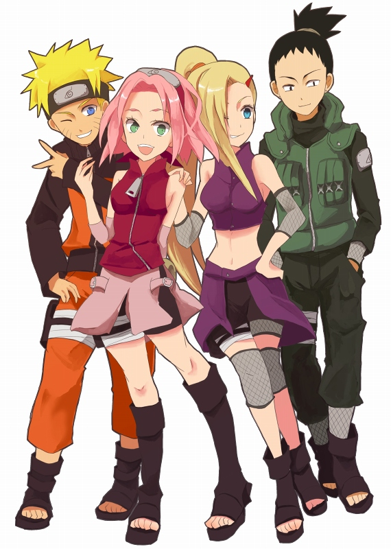 haruno sakura,nara shikamaru,uzumaki naruto,yamanaka ino