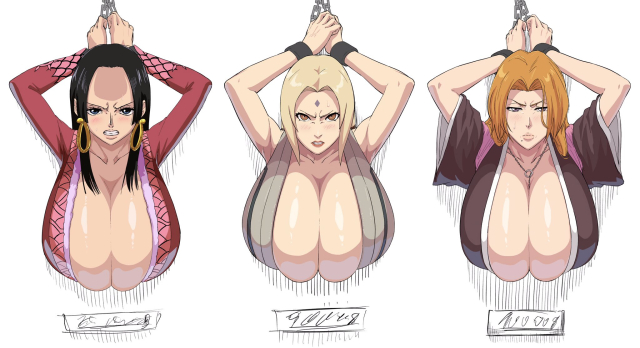 boa hancock,matsumoto rangiku,tsunade (naruto)