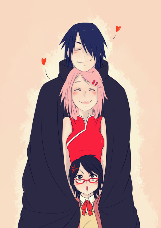 haruno sakura,uchiha sarada,uchiha sasuke