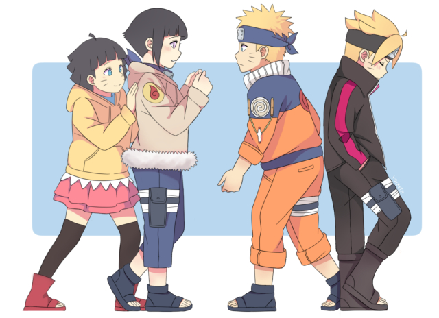 hyuuga hinata,uzumaki boruto,uzumaki himawari,uzumaki naruto