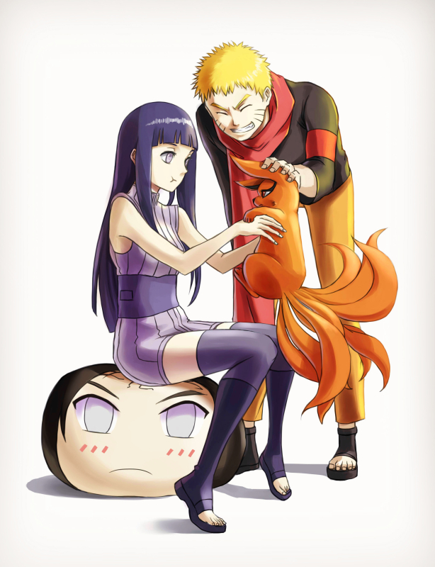 hyuuga hinata,hyuuga neji,kurama (naruto),uzumaki naruto