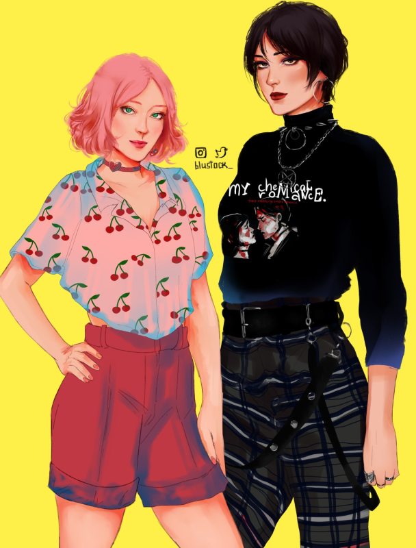 haruno sakura,mikasa ackerman