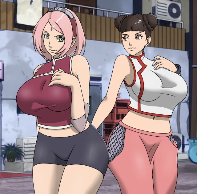 sakura haruno,tenten