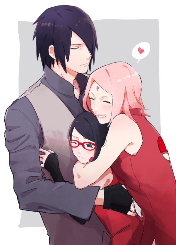haruno sakura,uchiha sarada,uchiha sasuke