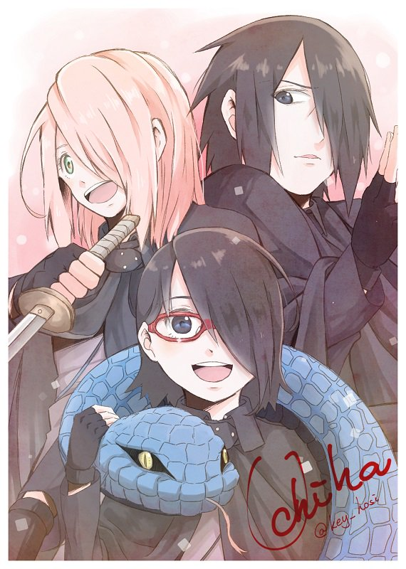 haruno sakura,uchiha sarada,uchiha sasuke