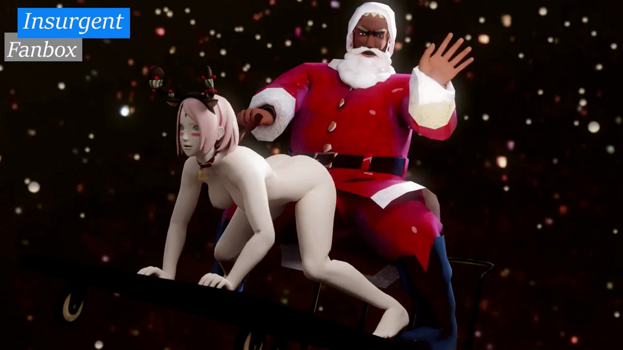 raikage,sakura haruno,santa claus (cosplay)